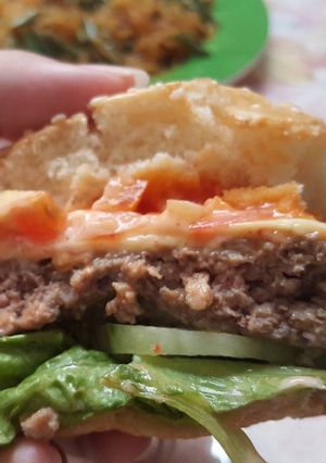 Foto resep Burger sehat sederhana