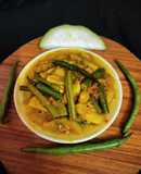 Bottle gourd string beans sabji