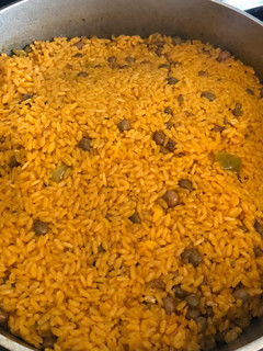 Una foto de Arroz con gandules