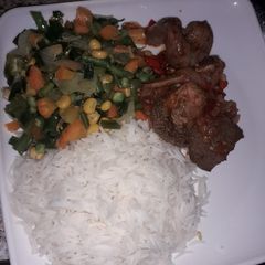 A picture of Basmati rice.