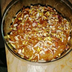 Zafrani chanay ka halwa: A picture of Zafrani chanay ka halwa:.