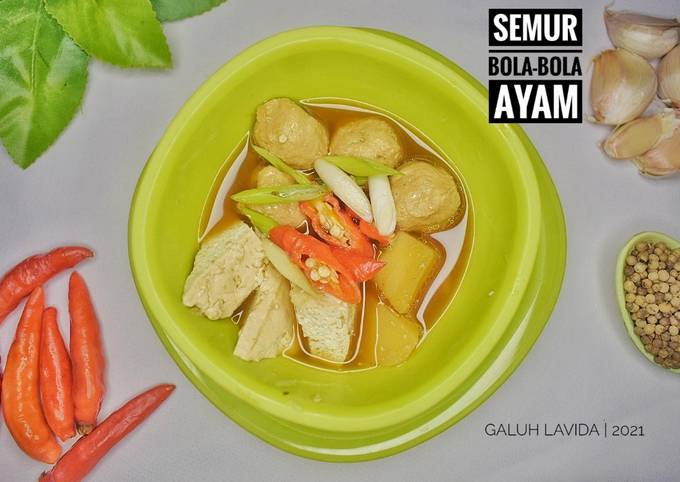 Semur Bola-bola ayam