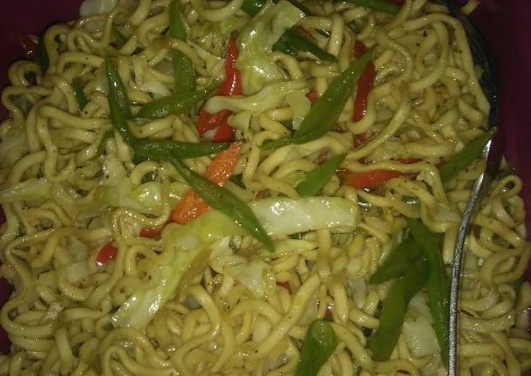 Cara Gampang mengolah Tumis mie buncis Lezat