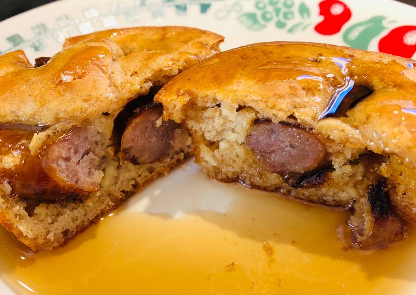 Sausage for breakfast ~ Pancake cupcake