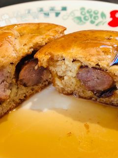 A picture of Breakfast Sausage~Pancake Muffins.