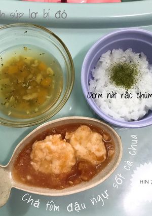 Hình của món Chả tôm đậu ngự sốt cà chua.