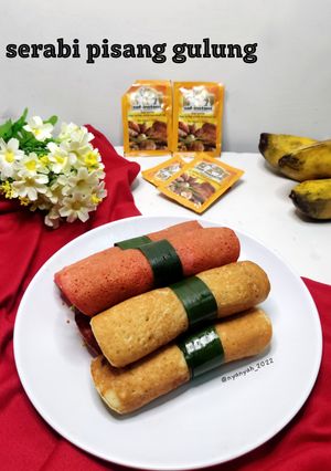 Foto resep Serabi pisang gulung