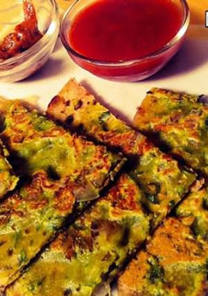 A picture of Mint Leftover Roti Chila.
