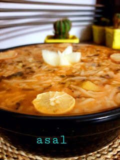 عکسی از دستور سوپ رشته😋🥰