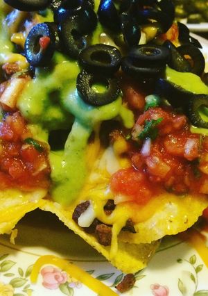 Una foto de Nachos Con Carne Asada Súper bowl