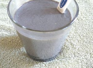 Hình của món Sữa mè đen.