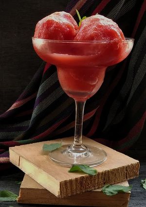 A picture of Watermelon sorbet.