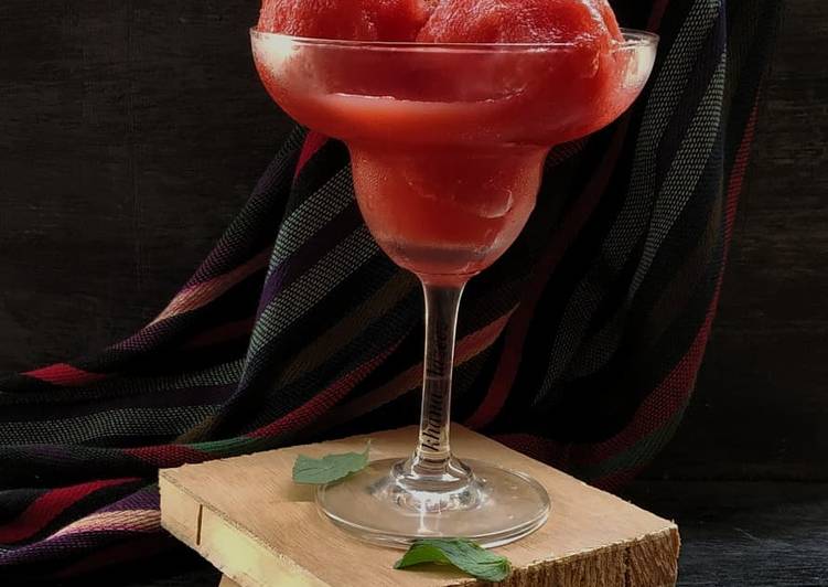 Steps to Make Watermelon sorbet in 17 Minutes for Mom