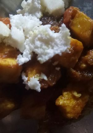 A picture of Paneer bhuji.