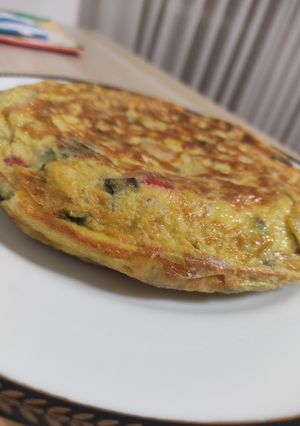 Una foto de Tortilla de verduras