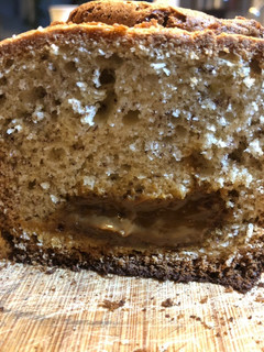 Una foto de Budín de Banana 🍌, Coco 🥥 y Dulce de leche