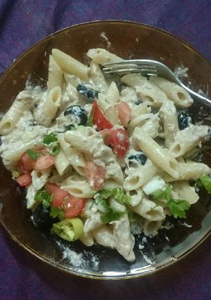 صورة لوصفة مكرونة بالتونة و الزبادي(دايت-Diet)
