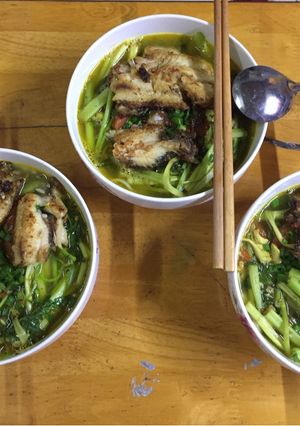 Hình của món Bún cá rô.