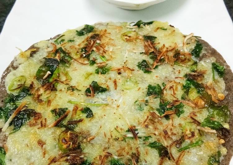 Recipe of Ultimate Falhari alu uttapam with coconut chutney