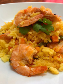 Una foto de Arroz con Camarones