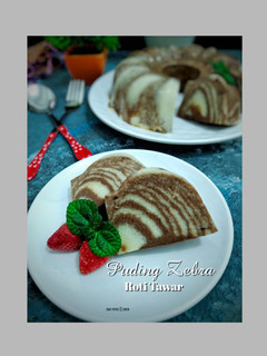 Foto resep 109.PUDING ZEBRA Roti Tawar