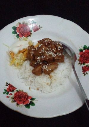 Foto resep Chicken Teriyaki and Vegetable Salad #siapramadan