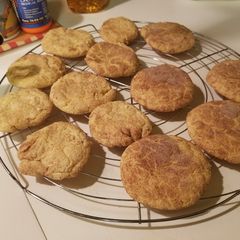 A picture of Easy cake mix snickerdoodle cookies.