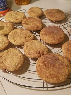 A picture of Easy cake mix snickerdoodle cookies.