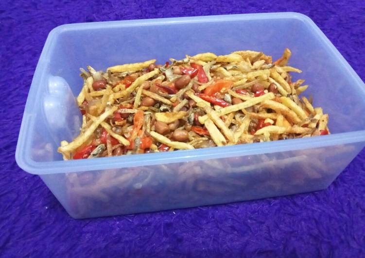 Resep Kering kentang keriuk Anti Gagal