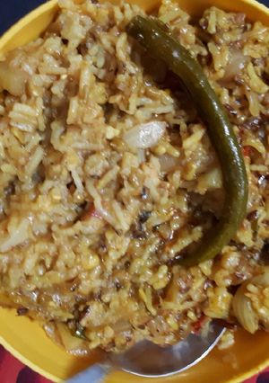 A picture of Veggies khichdi.