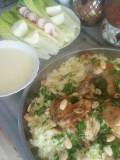 صورة لوصفة منسف ع جاج اردني