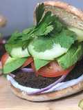 Easy Falafel Burger(baked)(gluten free PATTY)
