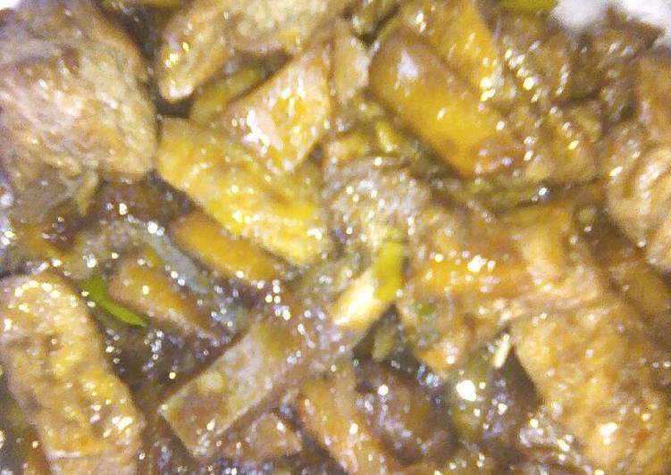 Oseng cecek with tahu + kentang