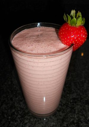 A picture of Strawberry smoothie recipe.