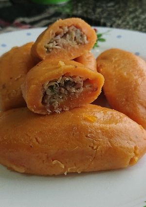 Hình của món [Malai Kuih] Bánh khoai lang thịt heo.