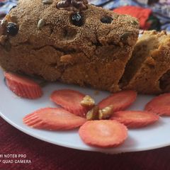 A picture of Pumpkin and Carrot wheat Bread.