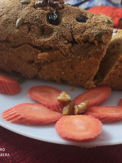 A picture of Pumpkin and Carrot wheat Bread.
