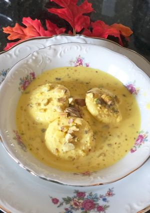 A picture of Rasmalai soft and sweet recipe.