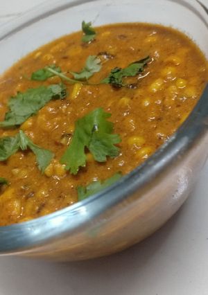 A picture of Bharwa sweet corn sabzi.