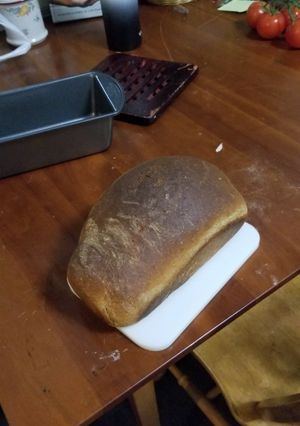 A picture of Dad's Swedish Rye Bread.