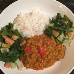 A picture of My latest dhal recipe...this one uses whole spices & coconut milk.