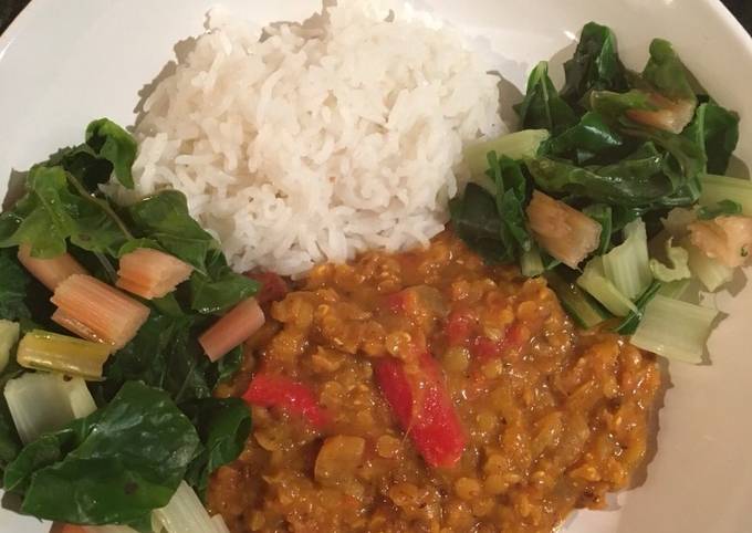 My latest dhal recipe...this one uses whole spices & coconut milk