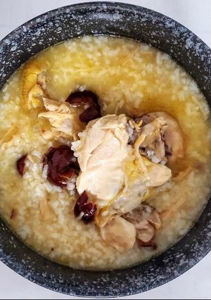 Foto resep Bubur kuah kaldu ayam Kampung