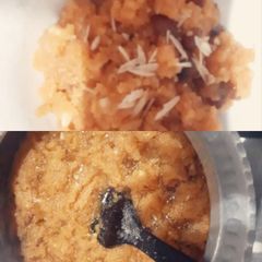 A picture of Sooji ka halwa.