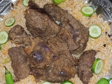 Arabian rice with mutton roast