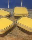 Postres individuales con vainillas y Royal