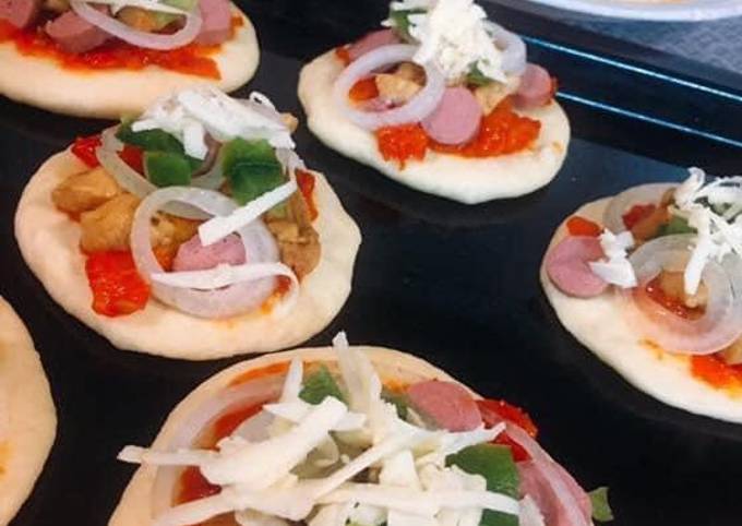 Resep Pizza Mini Rumahan Oleh Dapur Umm Ali Cookpad