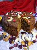 Eggless Christmas Plum Cake (No Rum)