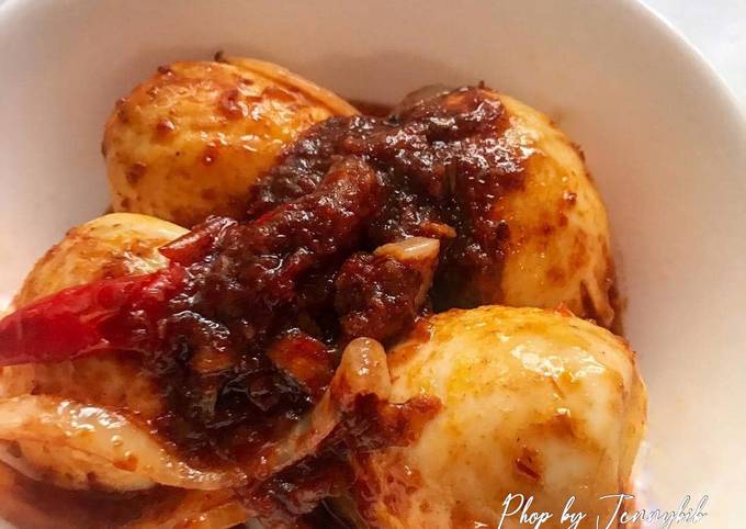 Resipi Telur Rebus Sambal Oleh Jennybib Cookpad