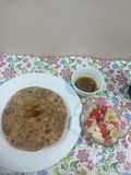 Lilva beans paratha